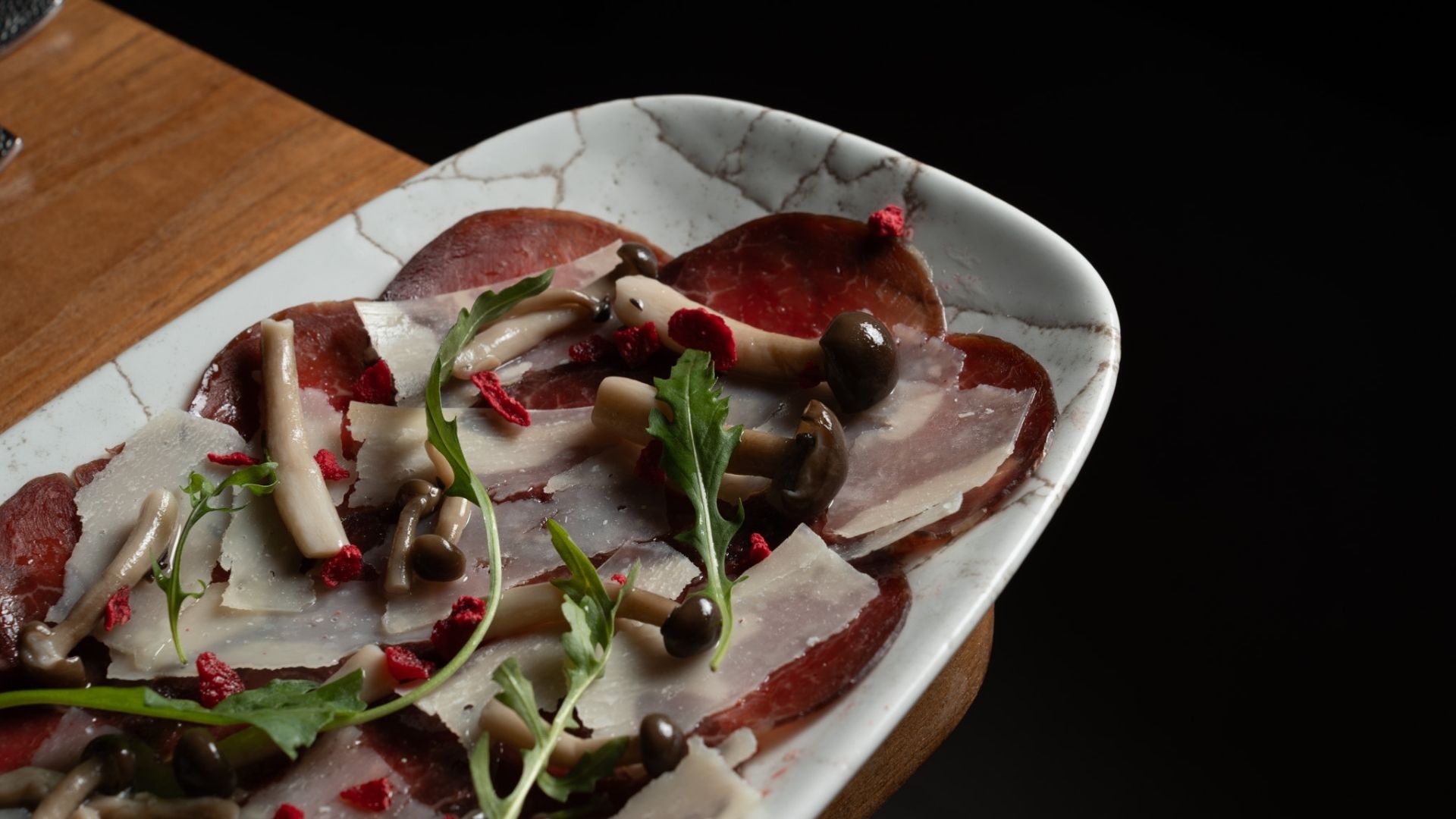 Restaurante Sesto Senso Lanzarote - Plato comida Carpaccio